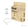 Cavo usb club 3d usb-c certificato 4k/540hz/1.2m bianco [cac-1572]