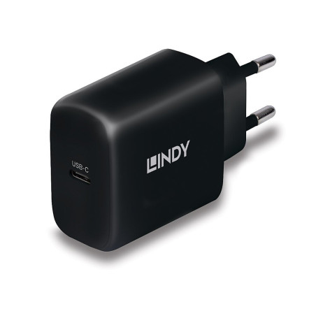 Alimentatore da rete lindy usb tipo c 65w nero [73426]