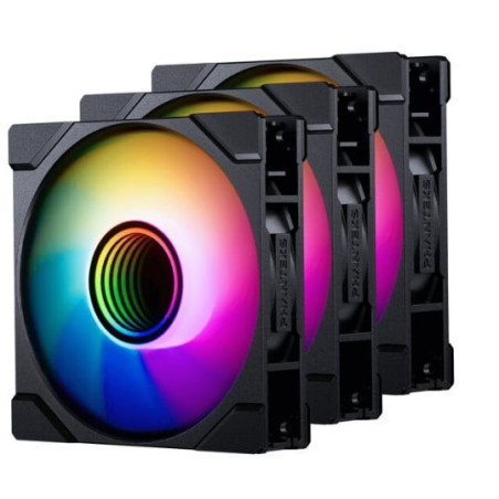 Ventola 120x120 phanteks m25 gen2 pwm d-rgb 120mm nero