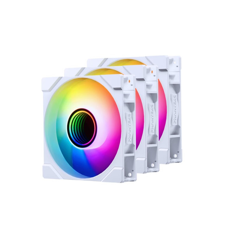 Ventola 120x120 phanteks m25 gen2 pwm d-rgb 120mm bianco