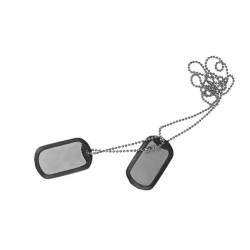 Targhetta helikon per cani nero [ns-ns1-ss-15]