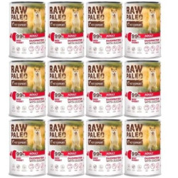 Cibo umido vet expert raw paleo duoprotein : manzo e coniglio per