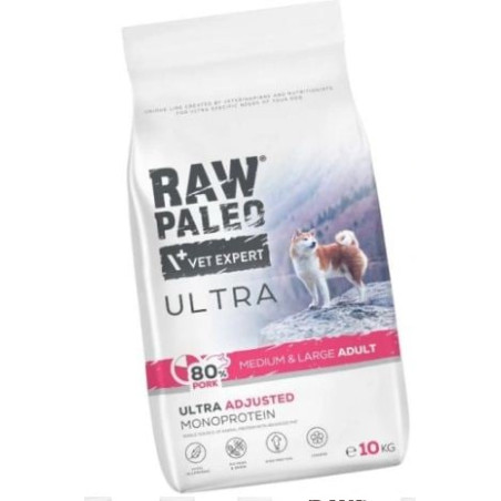 Cibo secco raw paleo ultra pork medium & large per cani adulti
