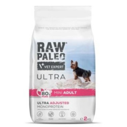 Cibo secco vet expert raw paleo ultra mini maiale per cani adulti