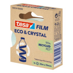 Nastro adesivo tesa film eco crystal 33mx19mm 10pz trasparente [59034-00000-00]