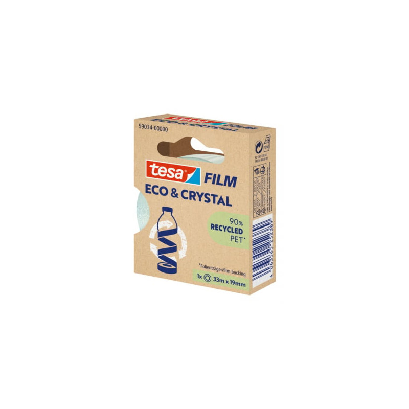 Nastro adesivo tesa film eco crystal 33mx19mm 10pz trasparente [59034-00000-00]