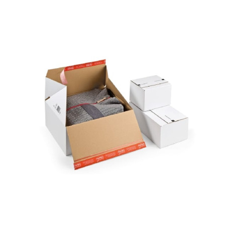 Scatola colompac per spedizioni e-commerce 10pz bianco [cp155.456]