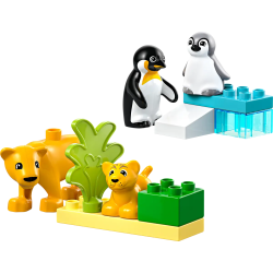 Lego duplo town 10442 famiglie di animali: pinguini e leoni 10pz