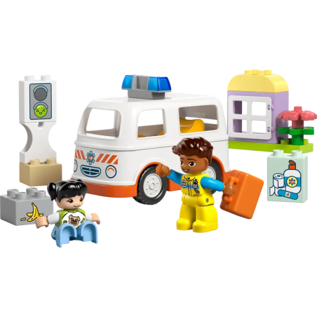 Lego duplo citta' 10447 ambulanza e autista 19pz multicolore
