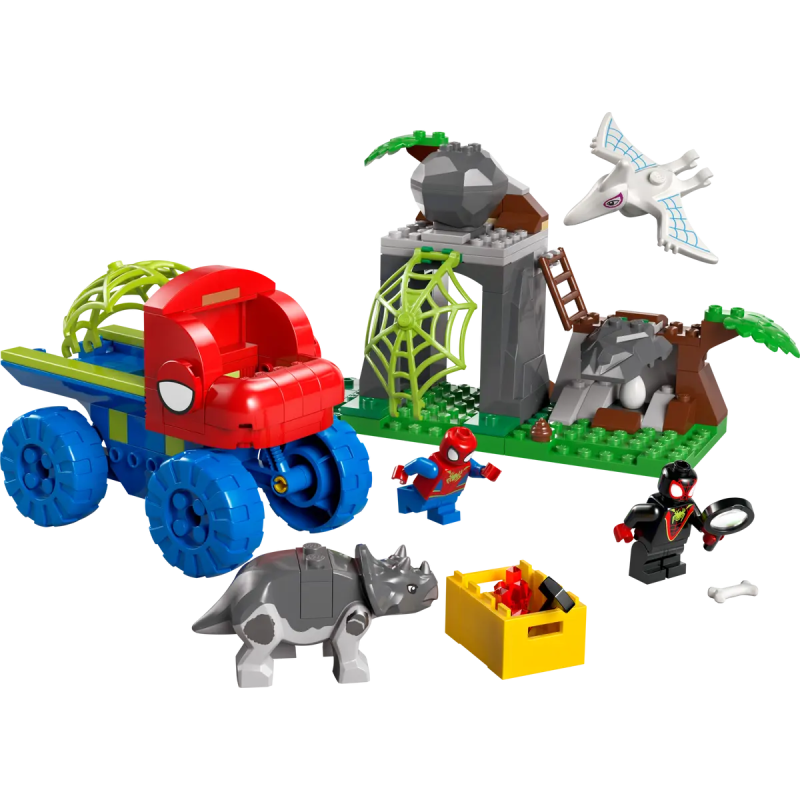 Lego marvel 11199 team spidey: salvataggio su dino-ruspa 136pz