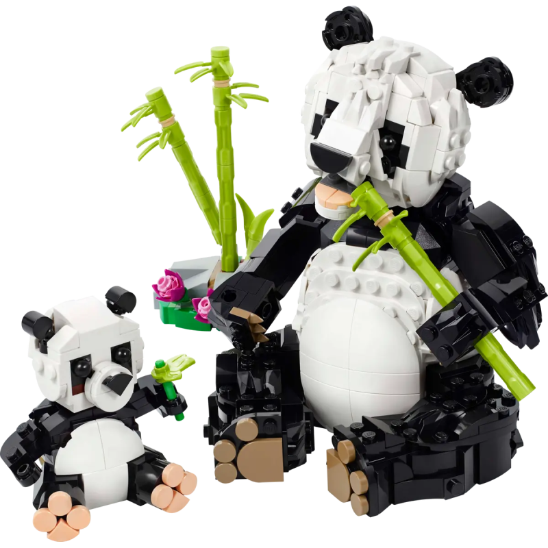 Lego creator 31165 3 in 1 animali selvatici: famiglia di panda 626pz