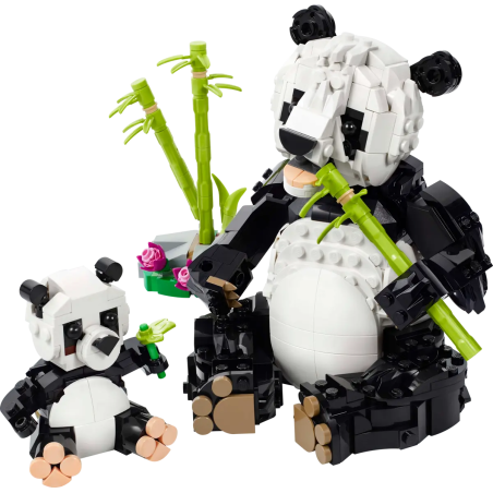 Lego creator 31165 3 in 1 animali selvatici: famiglia di panda 626pz