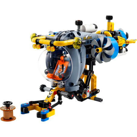 Lego technic 42201 sottomarino per esplorazioni abissali 413pz multicolore