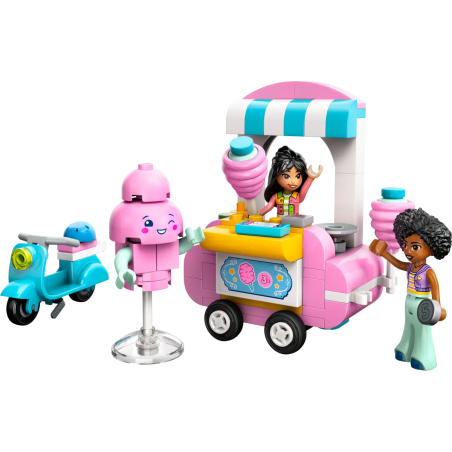 Lego friends 42643 bancarella di zucchero filato e scooter 110pz