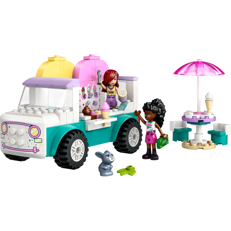 lego friends 42644 il furgone dei gelati di heartlake city 92pz multicolore