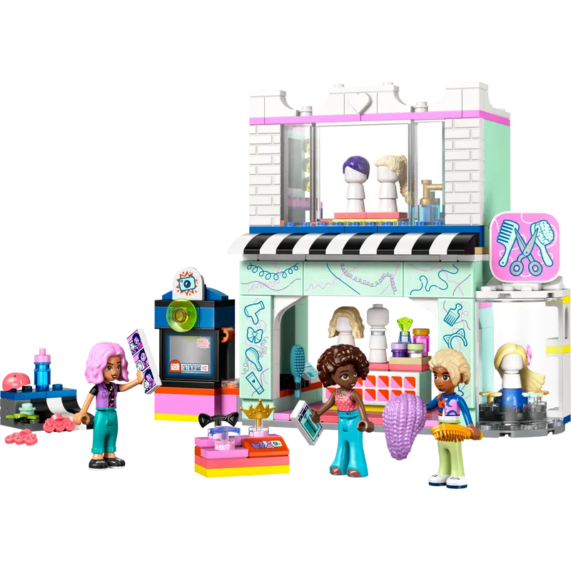Lego friends 42662 parrucchiere e negozio di accessori 347pz multicolore