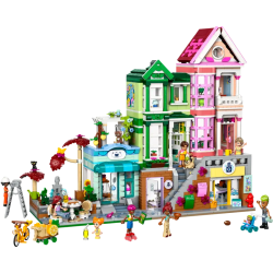 Lego friends 42670 appartamenti e negozi di heartlake city 2040 multicolore