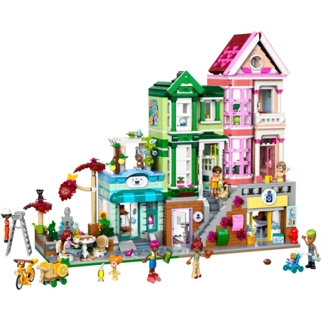 Lego friends 42670 appartamenti e negozi di heartlake city 2040 multicolore