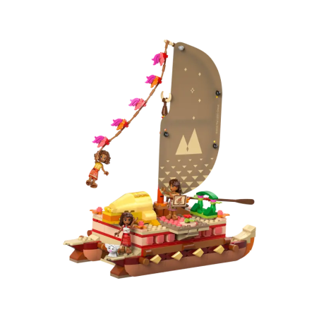 Lego disney princess 43270 la canoa di vaiana 529pz multicolore [43270]