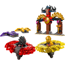 Lego ninjago 71826 battle pack draghi dello spinjitzu 186pz multicolore