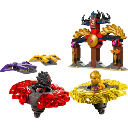 Lego ninjago 71826 battle pack draghi dello spinjitzu 186pz multicolore