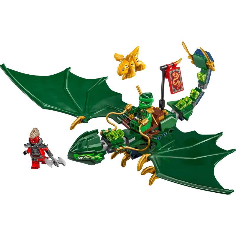 Lego ninjago 71829 drago della foresta verde di lloyd 128pz multicolore