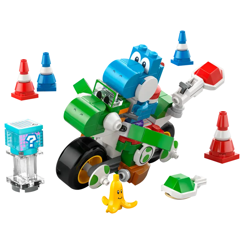 Lego super mario 72031 mario kart: moto yoshi 133pz multicolore [72031]