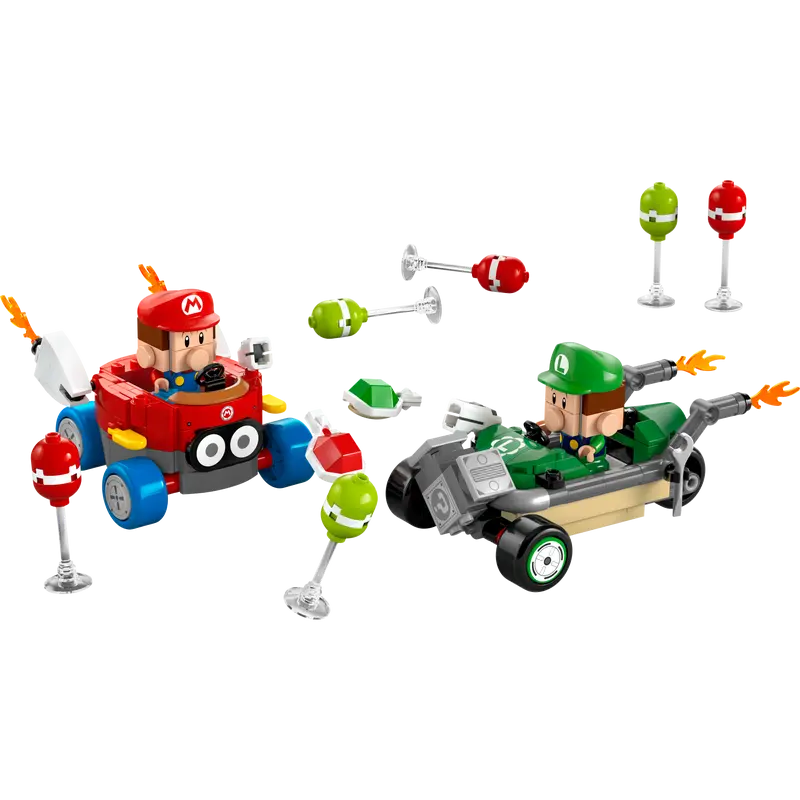 Lego super mario 72034 mario kart: baby mario vs baby luigi 321pz