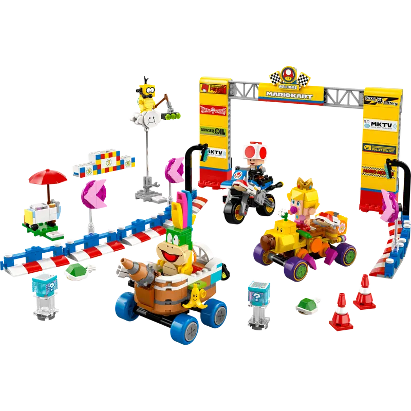 Lego super mario 72036 mario kart: pack baby peach e gran premio