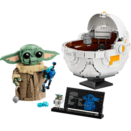 Lego star wars 75403 grogu e carrozzina 1048pz multicolore [75403]