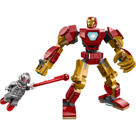 Lego marvel super heroes 76307 mech di iron man vs ultron 101pz multicolore