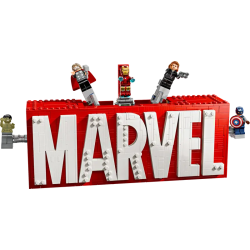 Lego 76313 logo e minifigure marvel 931pz multicolore [76313]