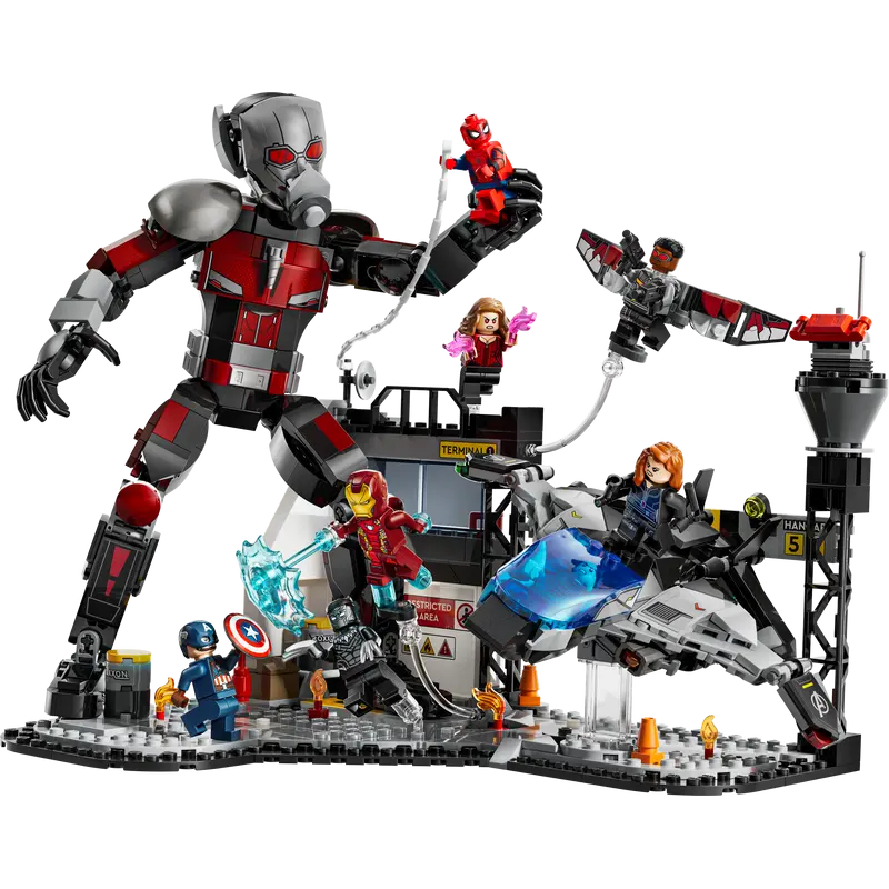 Lego marvel super heroes 76314 azione di battaglia captain america: