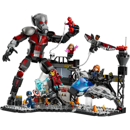 Lego marvel super heroes 76314 azione di battaglia captain america: