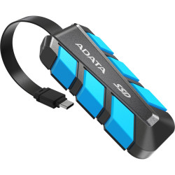 Ssd esterno 500gb adata sc740 u3 2c 1050/1000 mbit/s blu/nero [sc740-500g-cbu]