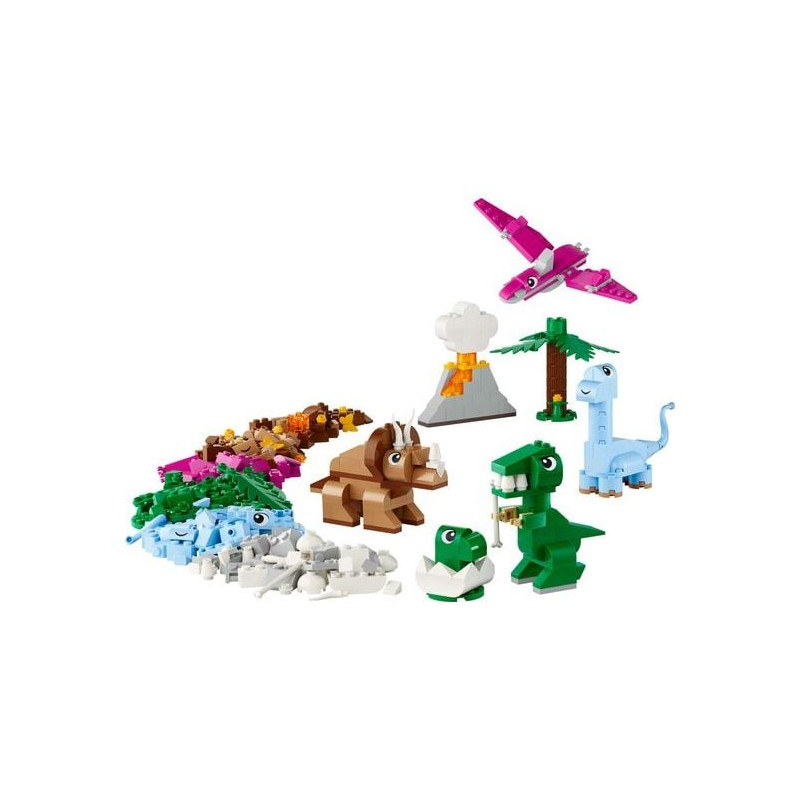 Lego classico dinosauri creativi 5+/28.2x26.2x7.6cm/multicolore/450pz