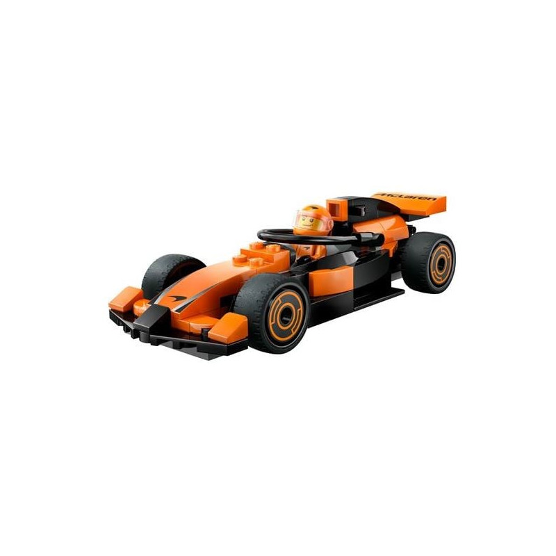 Lego city pilota di f1 con auto da corsa mclaren 6+ 1figurina multicolore