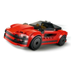 Lego city auto sportiva 5+ 1figurina rossa 109pz [60448]
