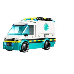 Lego city ambulanza di emergenza 5+ 2figurine multicolore 184pz [60451]