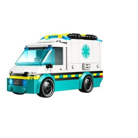 Lego city ambulanza di emergenza 5+ 2figurine multicolore 184pz [60451]