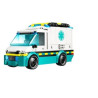 Lego city ambulanza di emergenza 5+ 2figurine multicolore 184pz [60451]