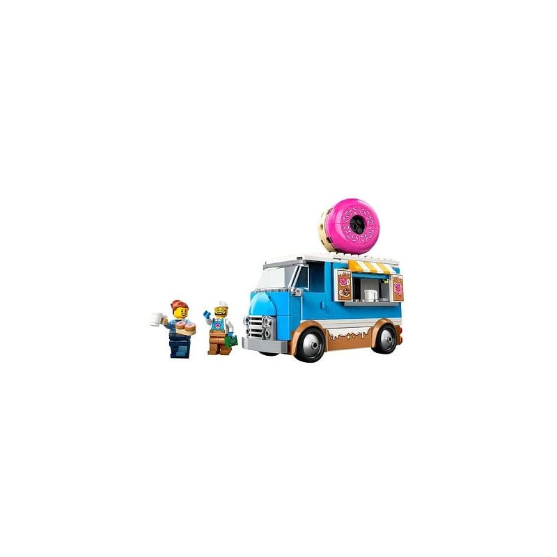 Lego city camion delle ciambelle 5+ 2figurine multicolore 196pz [60452]