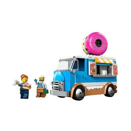Lego city camion delle ciambelle 5+ 2figurine multicolore 196pz [60452]