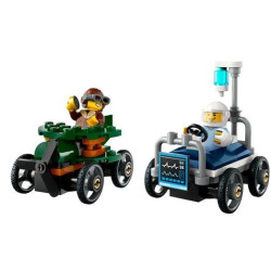 Lego city corsa: aereo contro letto d'ospedale 5+ 2figurine multicolore
