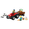 Lego city trattore agricolo con rimorchio 4+ 2figurine rosso/nero