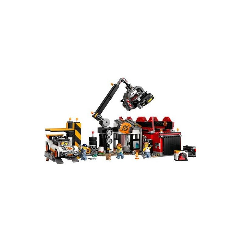 Lego city deposito rottami con auto 7+ 4figurine multicolore 871pz