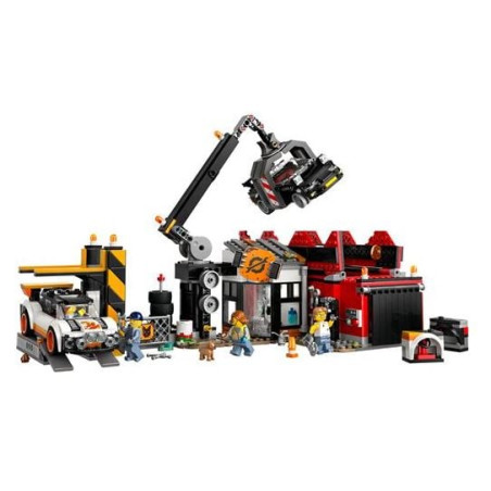 Lego city deposito rottami con auto 7+ 4figurine multicolore 871pz