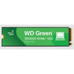 Ssd 500gb western digital sn3000 pcie 4.0 m.2 nvme verde [wds500g4g0e]