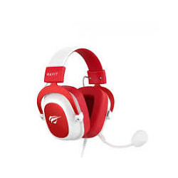 Cuffie havit h2002d da gioco cablato con microfono rosso [h2002d]