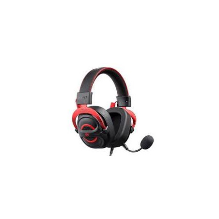 Cuffie havit h2002d da gioco cablato con microfono nero/rosso [h2002e